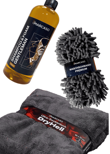 Der perfekte Waschtag – Komplett-Set (Snowfoam + Schwamm + Trockentuch)