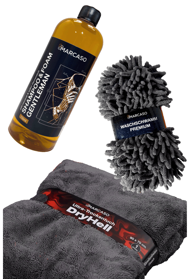 Der perfekte Waschtag – Komplett-Set (Snowfoam + Schwamm + Trockentuch)