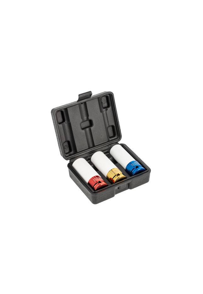 Högert Steckschlüsselsatz für Alufelgen, 3-tlg., 1/2"