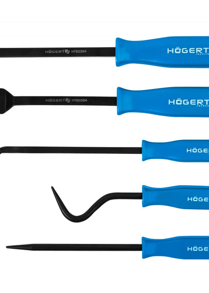 Högert Abstreifer-Set zum Entfernen von Dichtungen, Schläuchen, etc, 5-tlg.