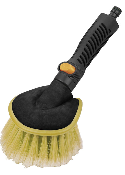 Autowaschbürste mit Wasserdurchlauf 26 cm gelb
