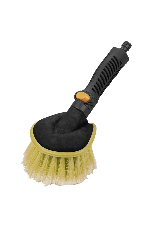 Autowaschbürste mit Wasserdurchlauf 26 cm gelb